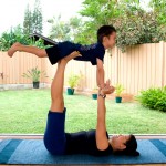 Hands-on Mother and son exercising together